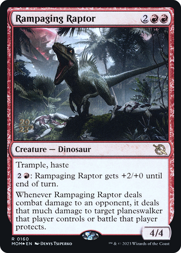 Rampaging Raptor [March of the Machine Prerelease Promos] | Empire Gaming NC