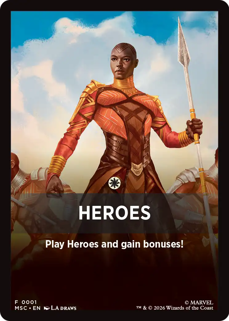 Heroes Theme Card [Marvel Super Heroes Commander] | Empire Gaming NC