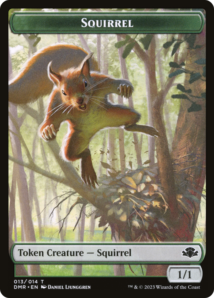 Squirrel Token [Dominaria Remastered Tokens] | Empire Gaming NC