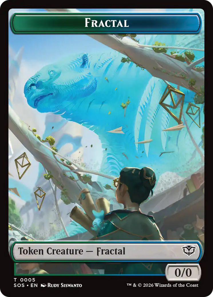 Fractal (0005) // Pest (0009) Double-Sided Token [Secrets of Strixhaven Tokens] | Empire Gaming NC