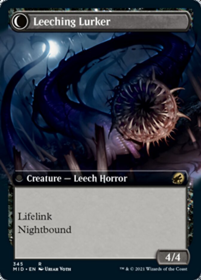 Curse of Leeches // Leeching Lurker (Extended Art) [Innistrad: Midnight Hunt] | Empire Gaming NC