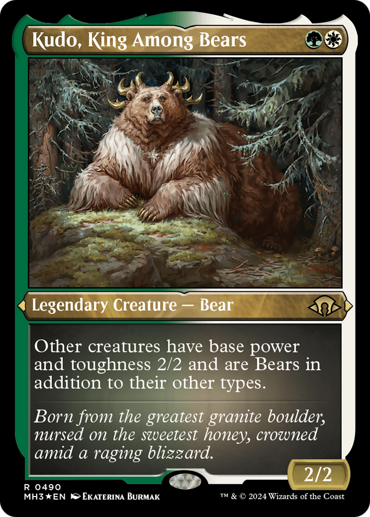 Kudo, King Among Bears (Foil Etched) [Modern Horizons 3] | Empire Gaming NC