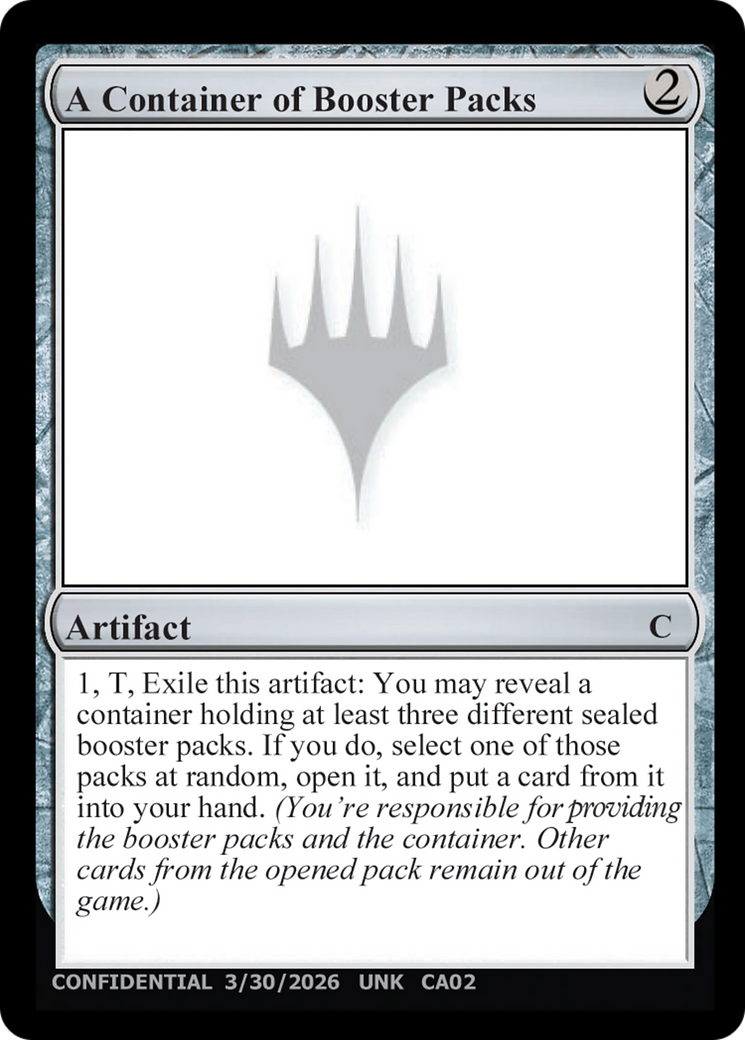 A Container of Booster Packs [Unknown Event] | Empire Gaming NC