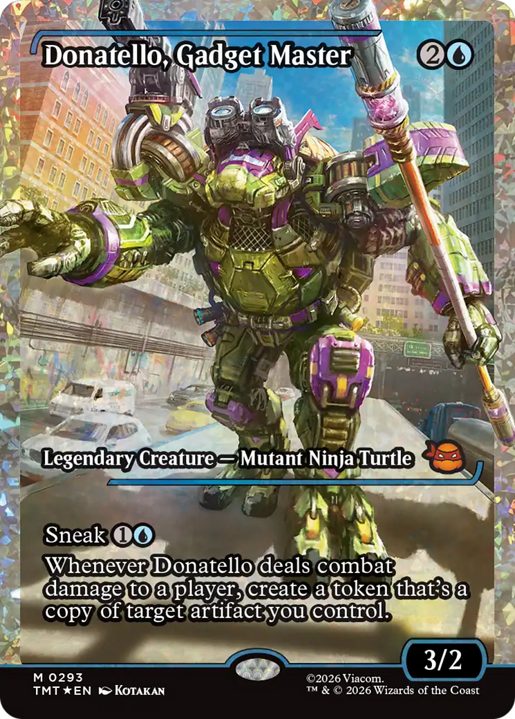 Donatello, Gadget Master (Showcase) (Fracture Foil) [Teenage Mutant Ninja Turtles] | Empire Gaming NC