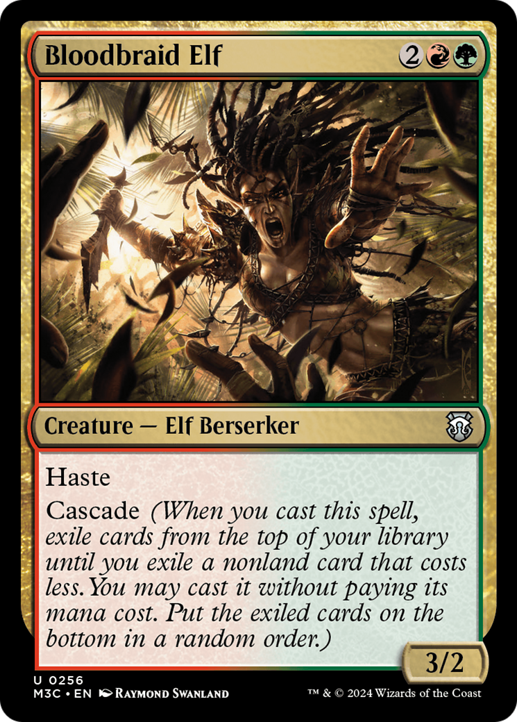 Bloodbraid Elf (Ripple Foil) [Modern Horizons 3 Commander] | Empire Gaming NC