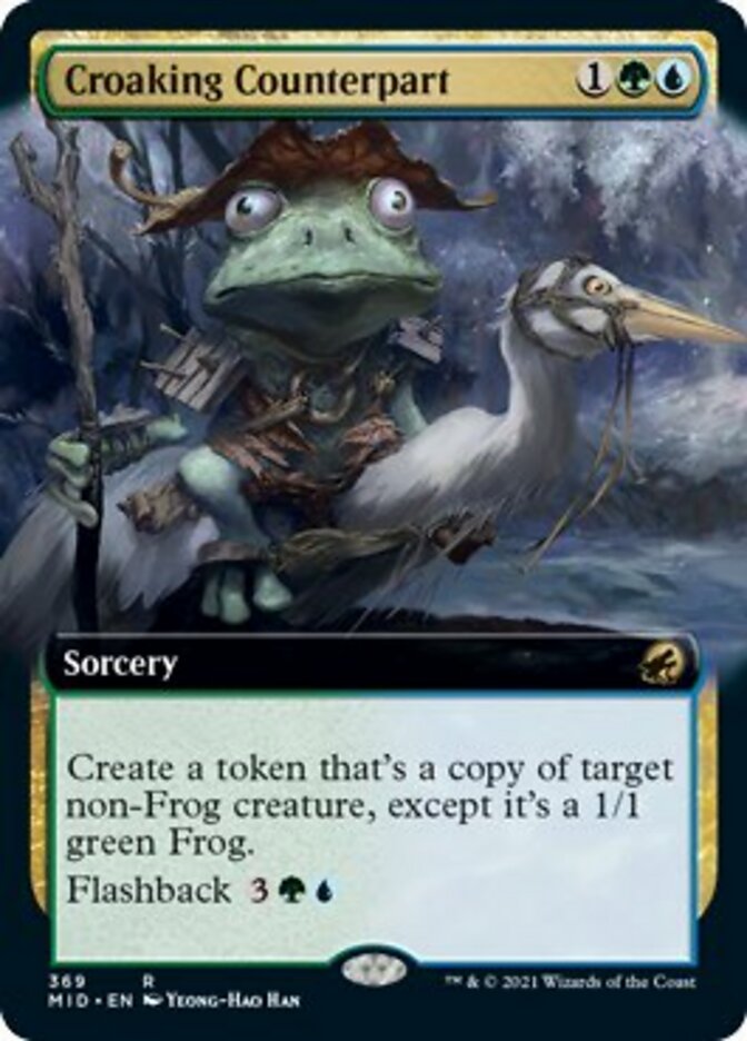 Croaking Counterpart (Extended Art) [Innistrad: Midnight Hunt] | Empire Gaming NC