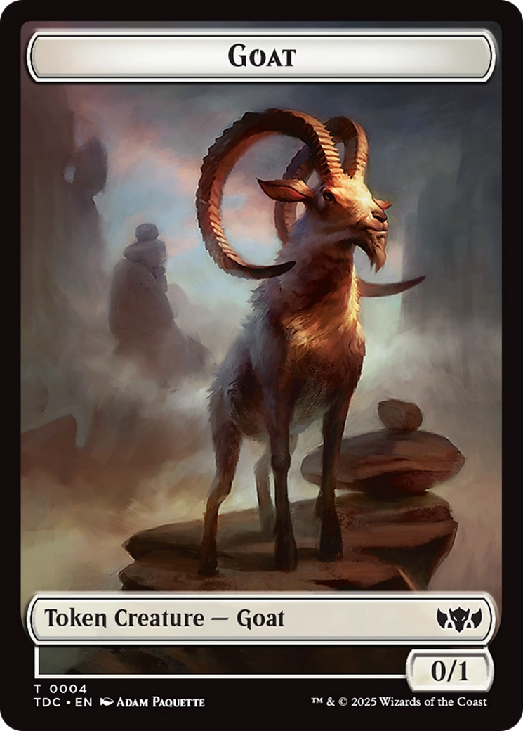 Goat // Timeless Witness Double-Sided Token [Tarkir: Dragonstorm Commander Tokens] | Empire Gaming NC