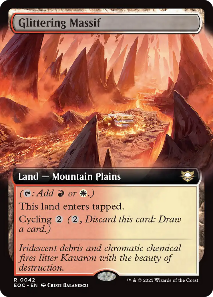 Glittering Massif (Extended Art) [Edge of Eternities Commander] | Empire Gaming NC