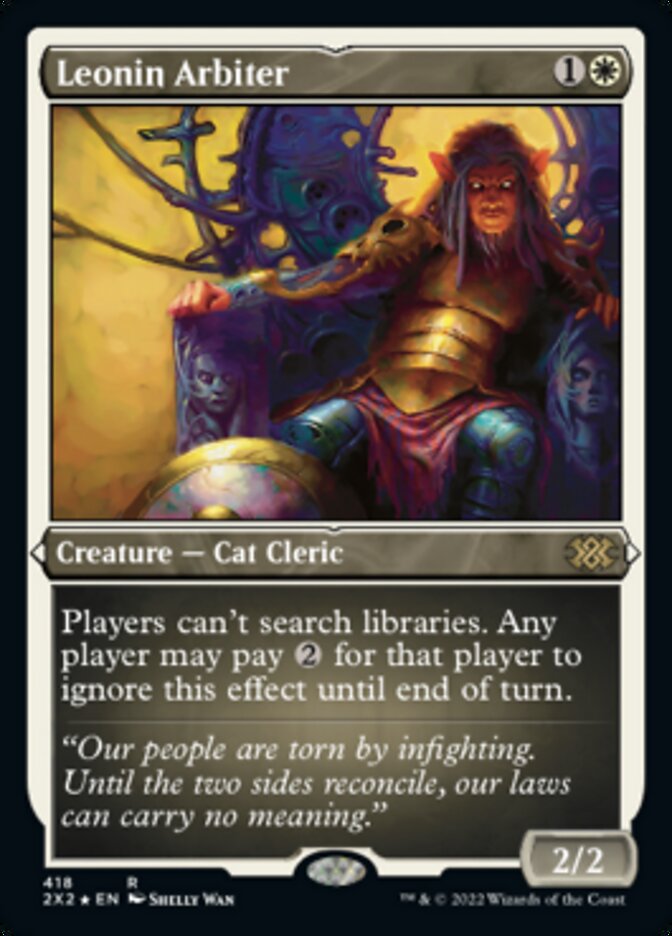 Leonin Arbiter (Foil Etched) [Double Masters 2022] | Empire Gaming NC