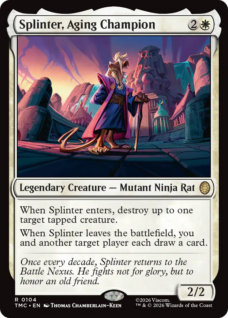 Splinter, Aging Champion [Teenage Mutant Ninja Turtles Commander] | Empire Gaming NC