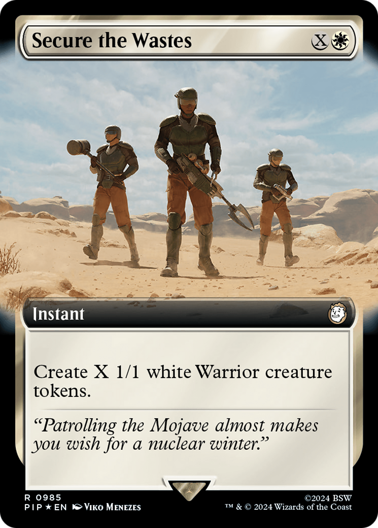 Secure the Wastes (Extended Art) (Surge Foil) [Fallout] | Empire Gaming NC