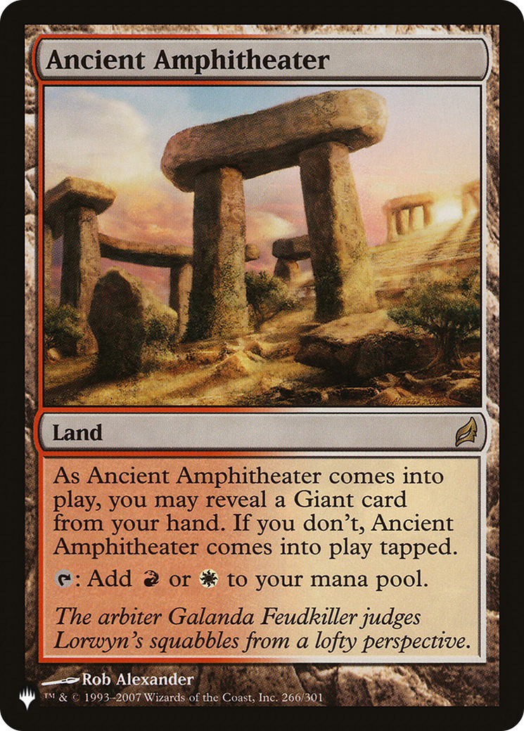 Ancient Amphitheater (LRW) [The List] | Empire Gaming NC