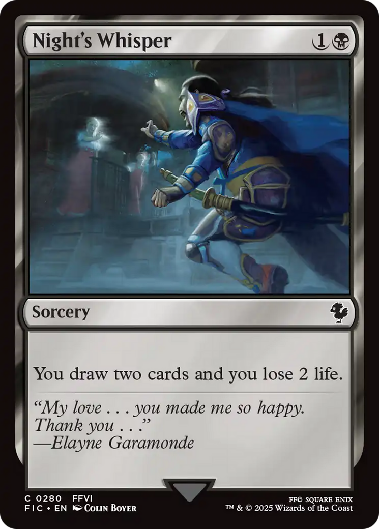 Night's Whisper [FINAL FANTASY Commander] | Empire Gaming NC