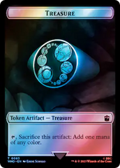 Alien Angel // Treasure (0063) Double-Sided Token (Surge Foil) [Doctor Who Tokens] | Empire Gaming NC