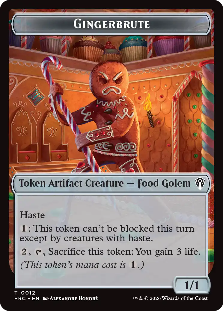 Gingerbrute // Myr Double-Sided Token [Reality Fracture Commander Tokens] | Empire Gaming NC