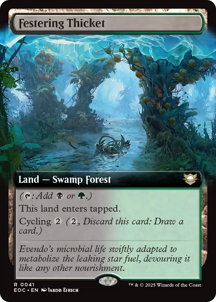 Festering Thicket (Extended Art) [Edge of Eternities Commander] | Empire Gaming NC