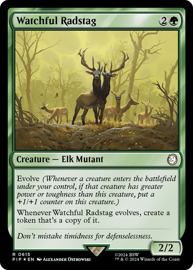 Watchful Radstag (Surge Foil) [Fallout] | Empire Gaming NC