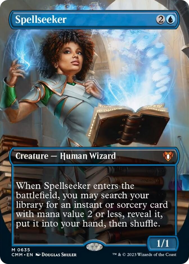 Spellseeker (Borderless Alternate Art) [Commander Masters] | Empire Gaming NC