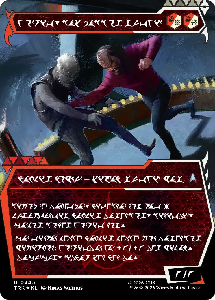 Worf, Honor-Bound Warrior (Showcase) (0445) (Klingon) [Star Trek] | Empire Gaming NC