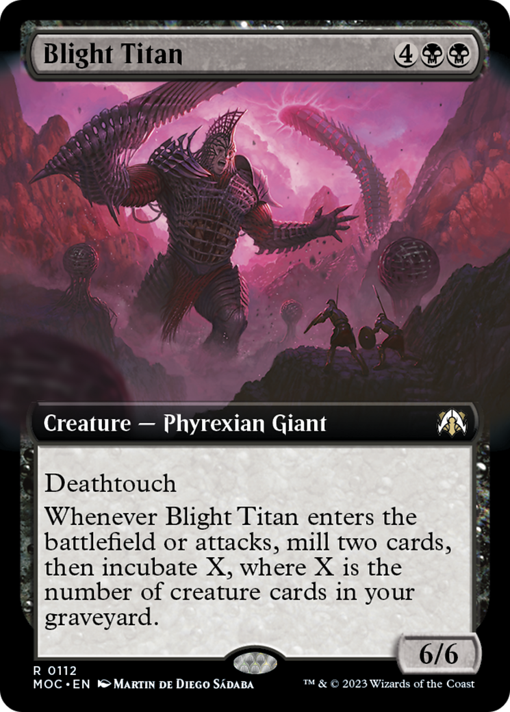 Blight Titan (Extended Art) [March of the Machine Commander] | Empire Gaming NC