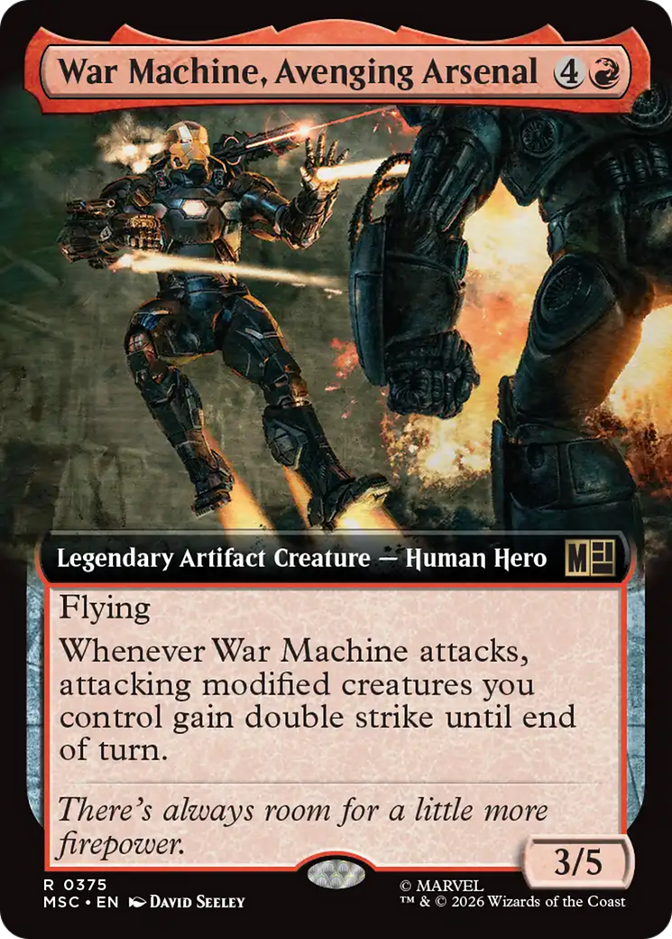 War Machine, Avenging Arsenal (Extended Art) [Marvel Super Heroes Commander] | Empire Gaming NC