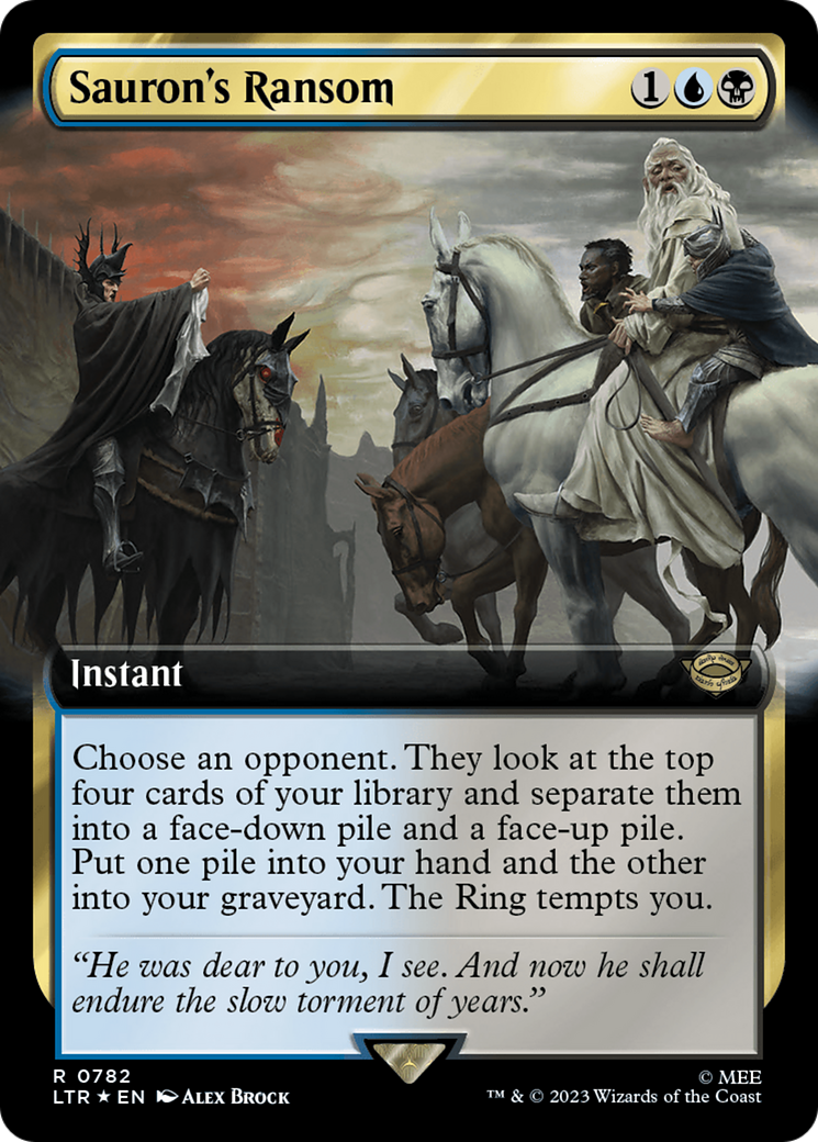 Sauron's Ransom (Extended Art) (Surge Foil) [The Lord of the Rings: Tales of Middle-Earth] | Empire Gaming NC