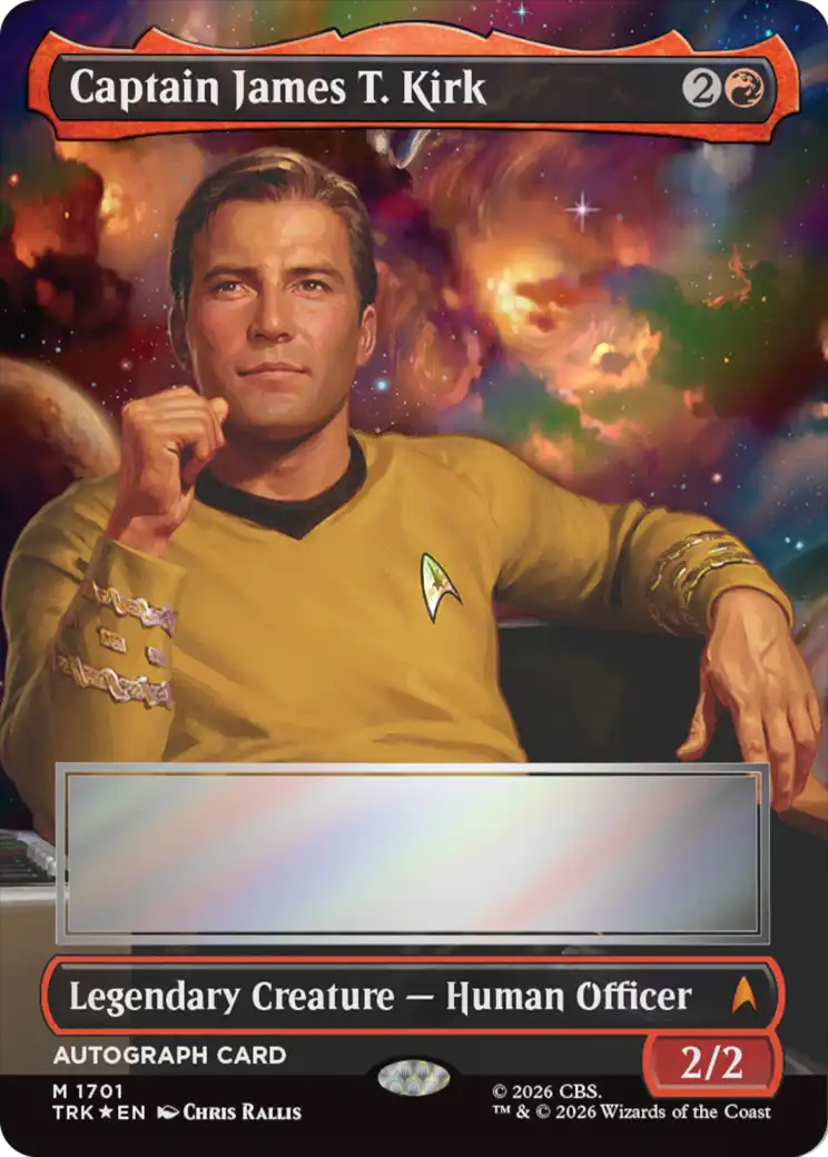 Captain James T. Kirk (Borderless) (Signed) [Star Trek] | Empire Gaming NC