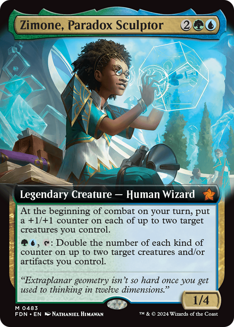 Zimone, Paradox Sculptor (Extended Art) [Foundations] | Empire Gaming NC