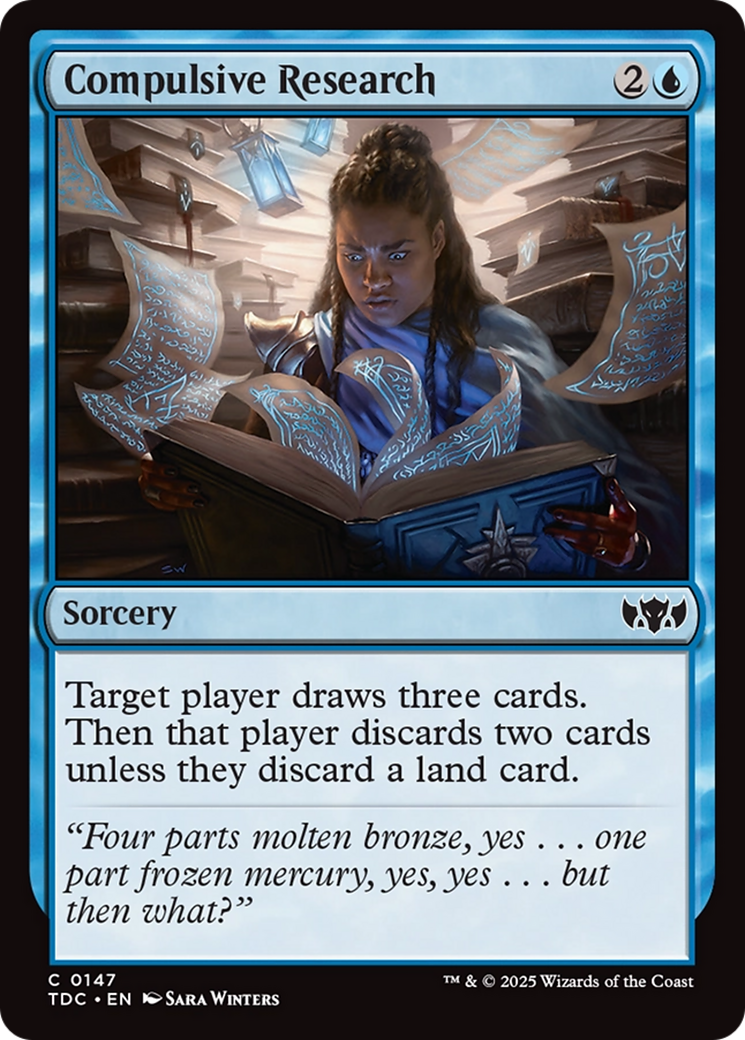 Compulsive Research [Tarkir: Dragonstorm Commander] | Empire Gaming NC