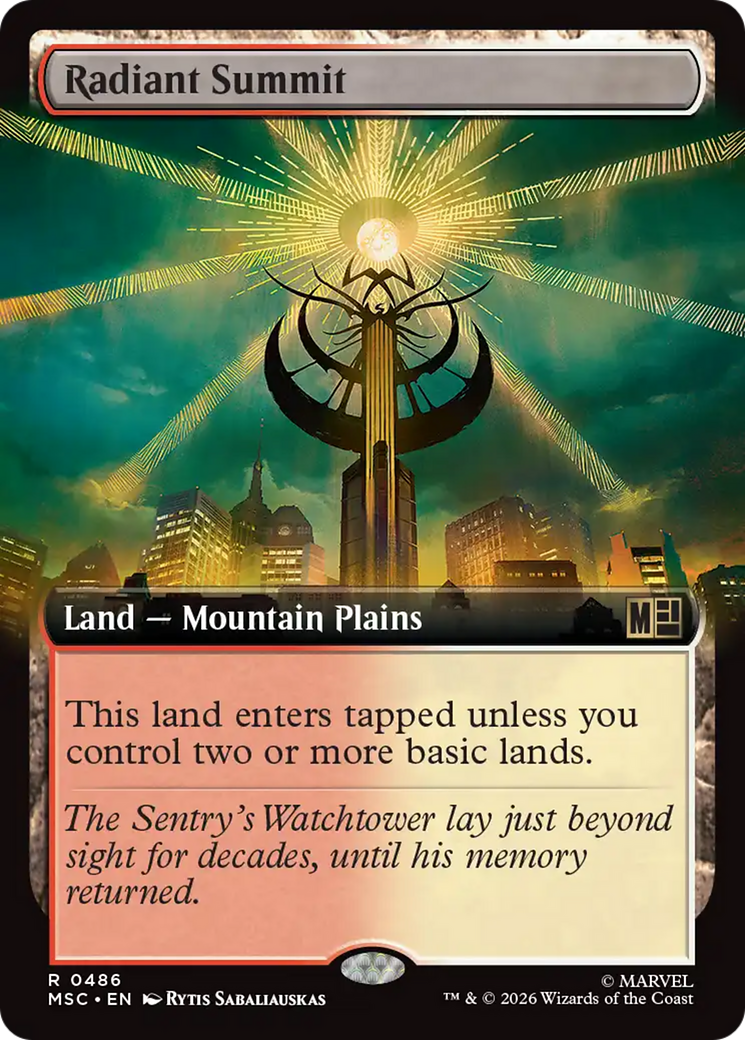 Radiant Summit (Extended Art) [Marvel Super Heroes Commander] | Empire Gaming NC