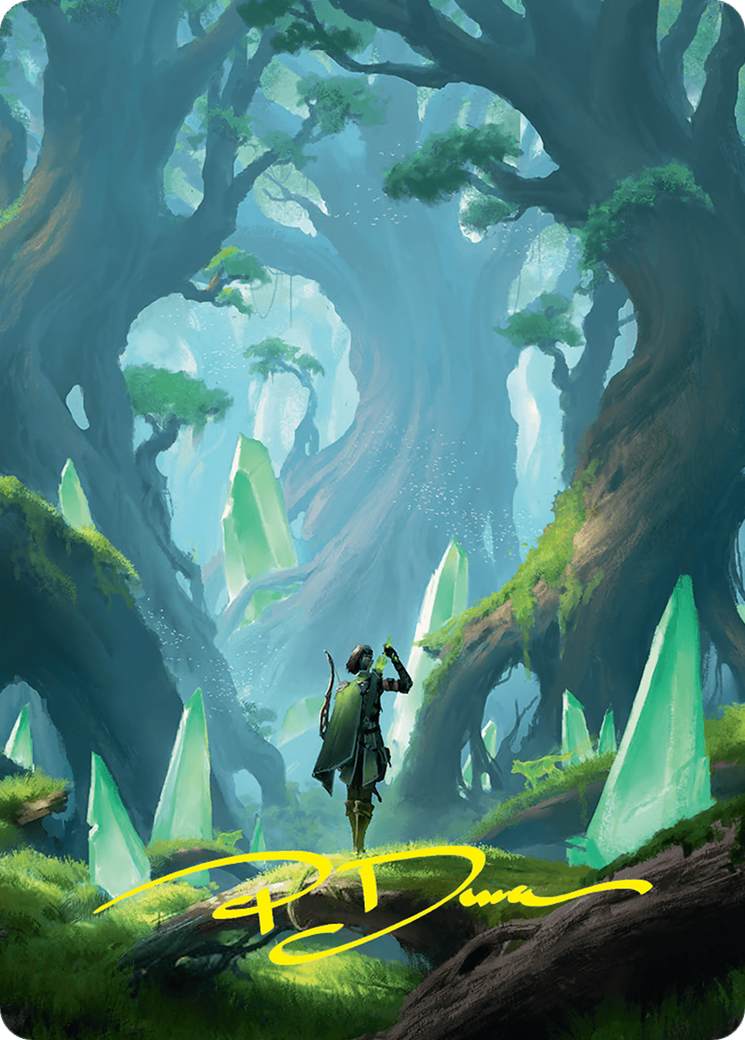 Forest Art Card (25/54) (Gold-Stamped Signature) [Foundations Art Series] | Empire Gaming NC