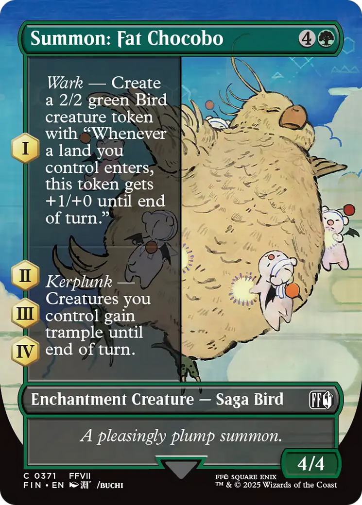 Summon: Fat Chocobo (Borderless) [FINAL FANTASY] | Empire Gaming NC