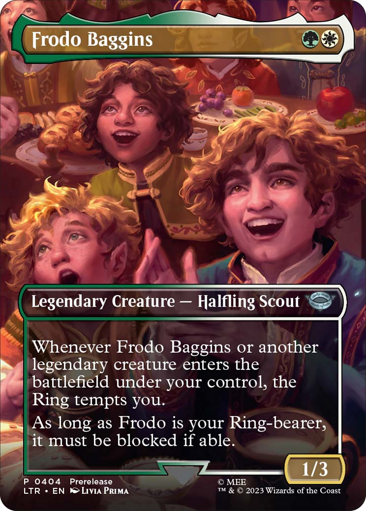 Frodo Baggins (Borderless Alternate Art) [The Lord of the Rings: Tales of Middle-Earth] | Empire Gaming NC