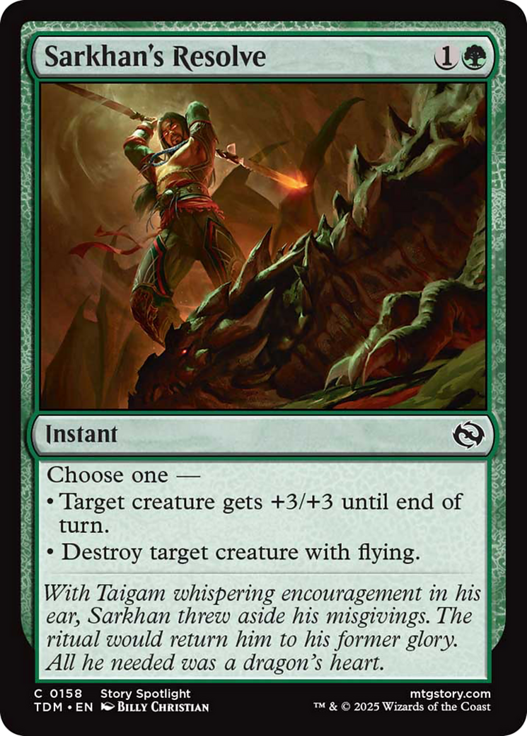 Sarkhan's Resolve [Tarkir: Dragonstorm] | Empire Gaming NC