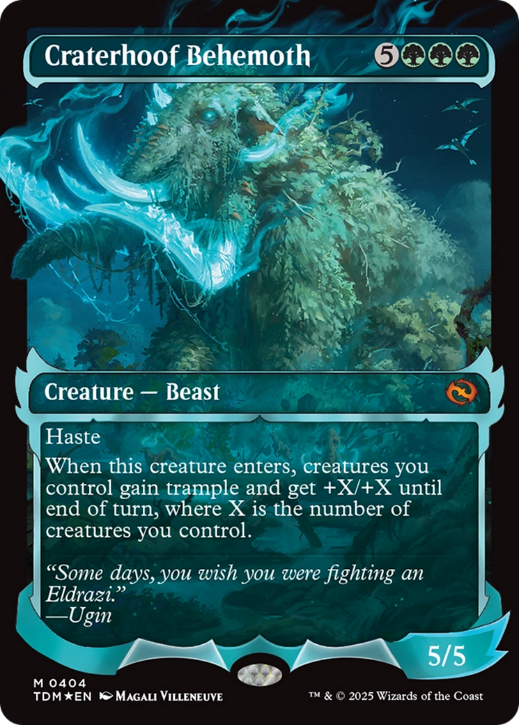 Craterhoof Behemoth (Showcase) [Tarkir: Dragonstorm] | Empire Gaming NC