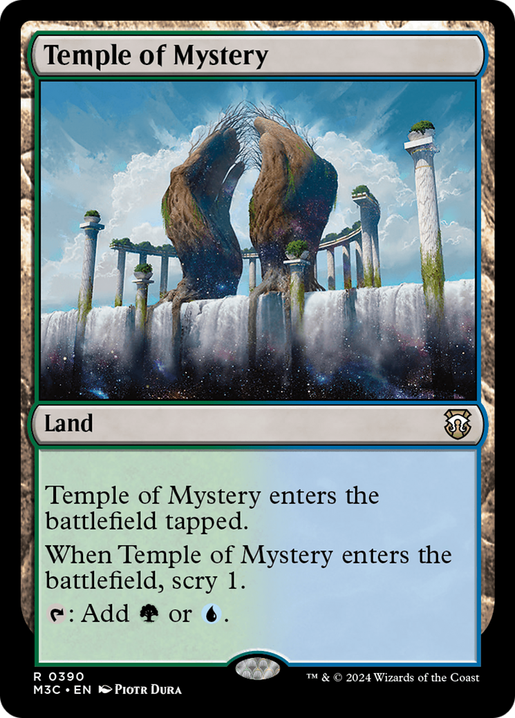 Temple of Mystery (Ripple Foil) [Modern Horizons 3 Commander] | Empire Gaming NC