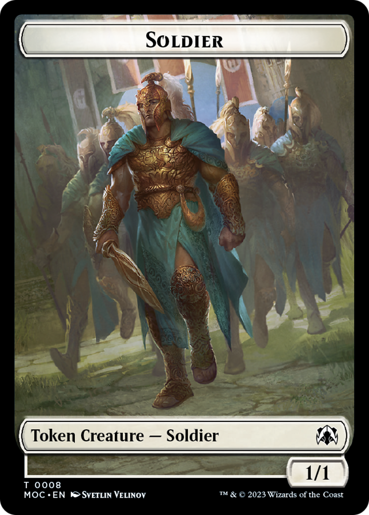 Vampire Knight // Soldier Double-Sided Token [March of the Machine Commander Tokens] | Empire Gaming NC