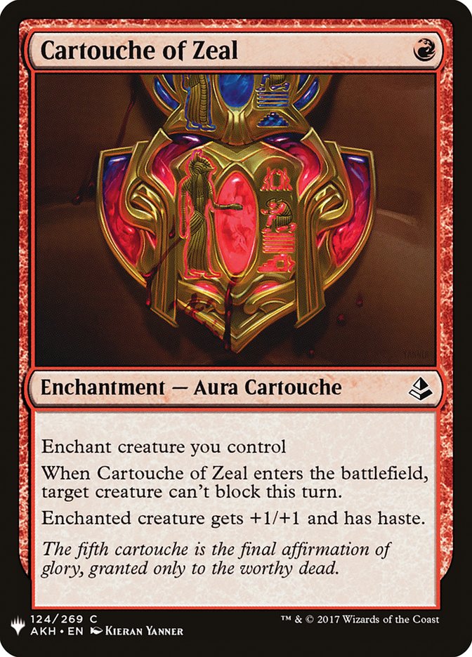 Cartouche of Zeal [Mystery Booster] | Empire Gaming NC