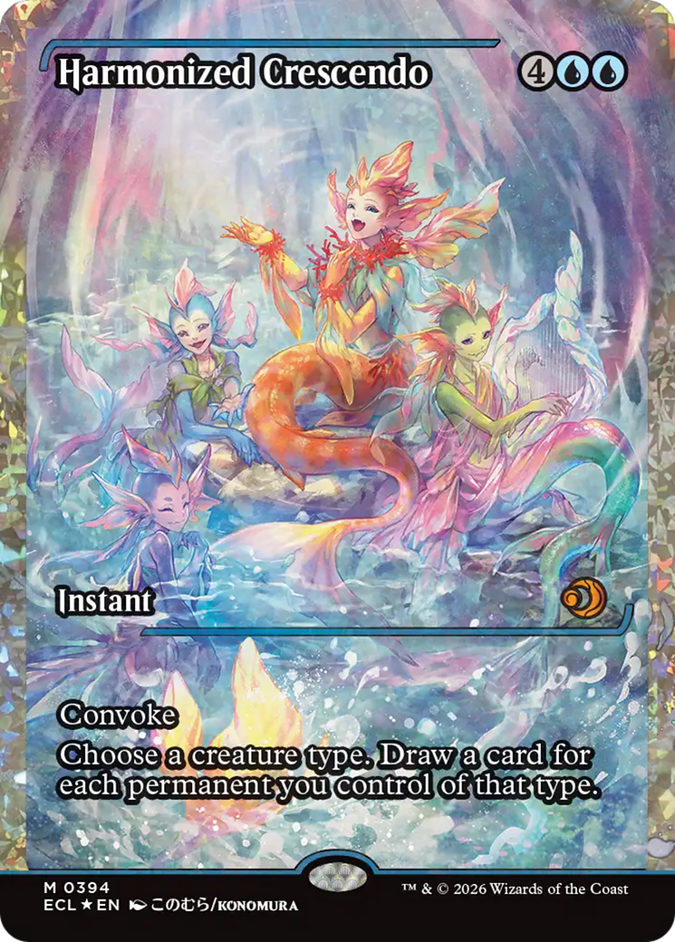 Harmonized Crescendo (0394) (Showcase) (Fracture Foil) [Lorwyn Eclipsed] | Empire Gaming NC