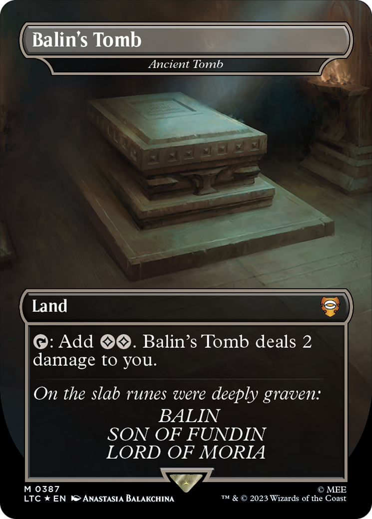 Balin's Tomb - Ancient Tomb (Surge Foil Realms and Relics) [The Lord of the Rings: Tales of Middle-Earth Commander] | Empire Gaming NC