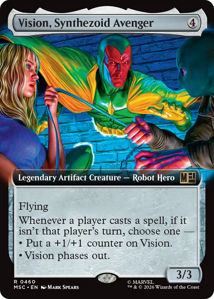 Vision, Synthezoid Avenger (Extended Art) [Marvel Super Heroes Commander] | Empire Gaming NC