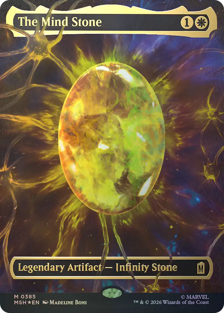 The Mind Stone (Borderless) (Cosmic Foil) [Marvel Super Heroes] | Empire Gaming NC