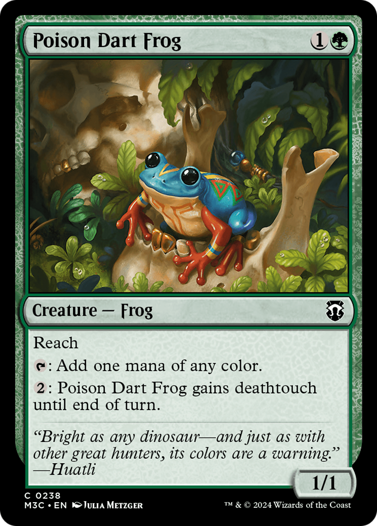 Poison Dart Frog (Ripple Foil) [Modern Horizons 3 Commander] | Empire Gaming NC