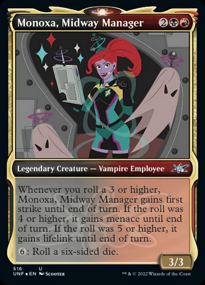 Monoxa, Midway Manager (Showcase) (Galaxy Foil) [Unfinity] | Empire Gaming NC