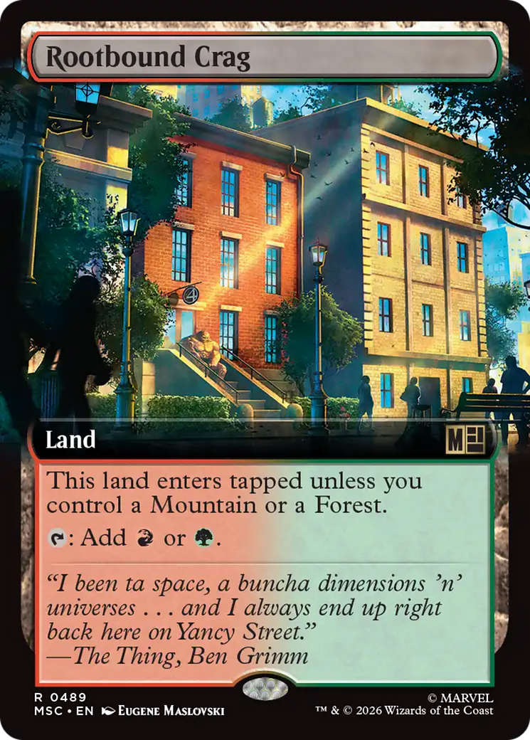 Rootbound Crag (Extended Art) [Marvel Super Heroes Commander] | Empire Gaming NC