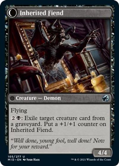 Heirloom Mirror // Inherited Fiend [Innistrad: Midnight Hunt] | Empire Gaming NC