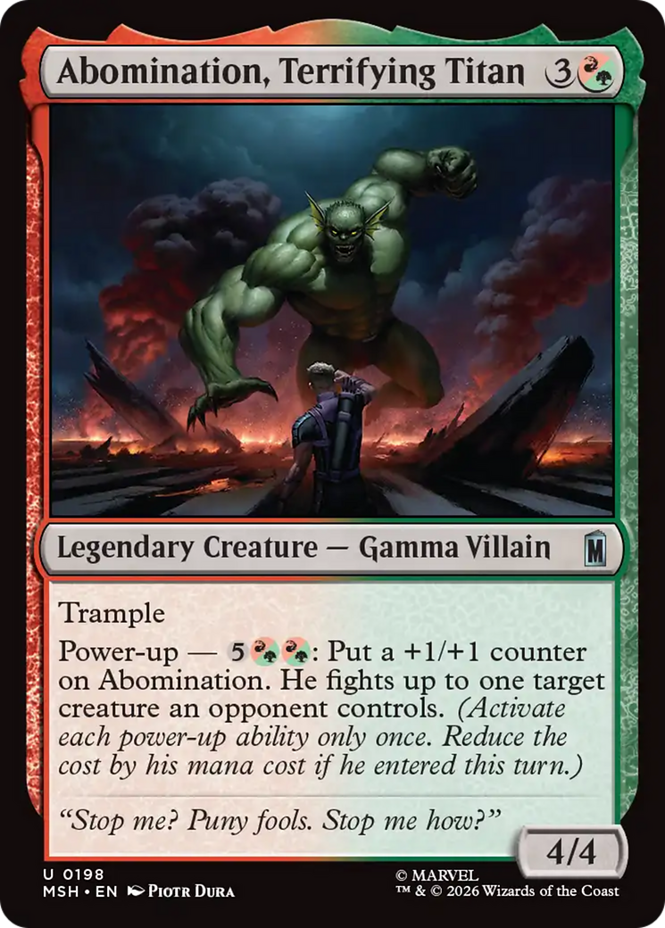 Abomination, Terrifying Titan [Marvel Super Heroes] | Empire Gaming NC