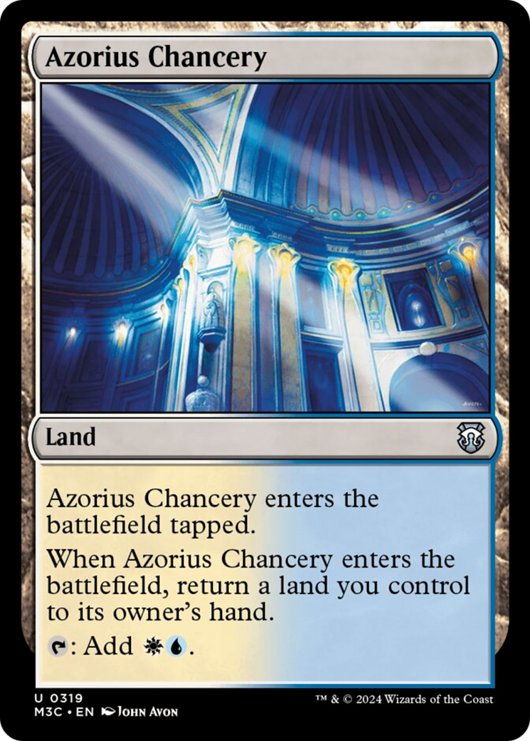 Azorius Chancery (Ripple Foil) [Modern Horizons 3 Commander] | Empire Gaming NC