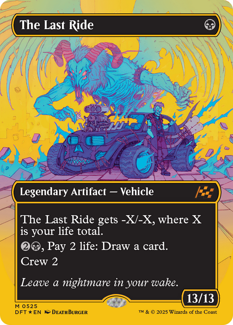 The Last Ride (Borderless) (First-Place Foil) [Aetherdrift] | Empire Gaming NC