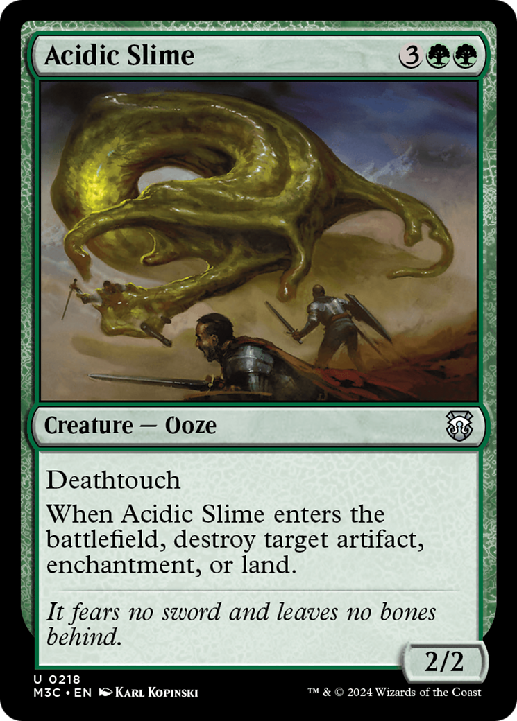 Acidic Slime (Ripple Foil) [Modern Horizons 3 Commander] | Empire Gaming NC